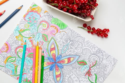 Preview: Intricate Mandala Coloring with Bright Pencils