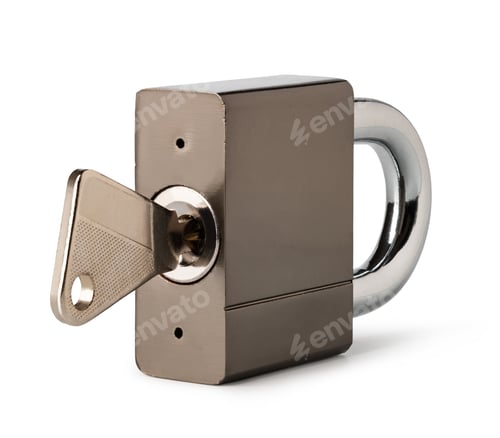 Preview: Metal padlock