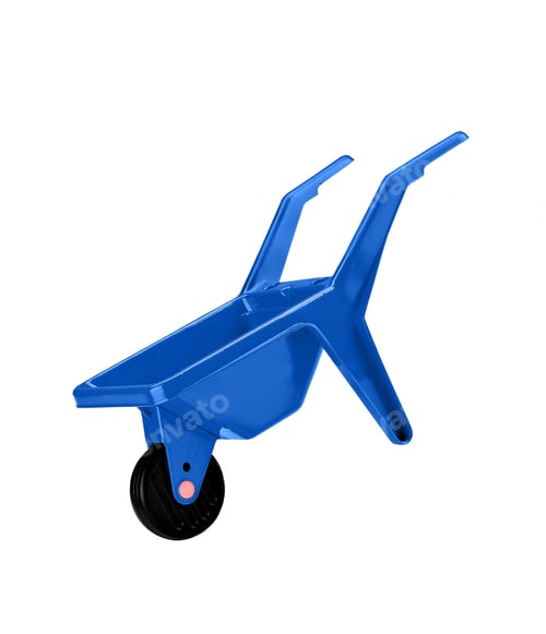 Preview: isolated handtruck on white background