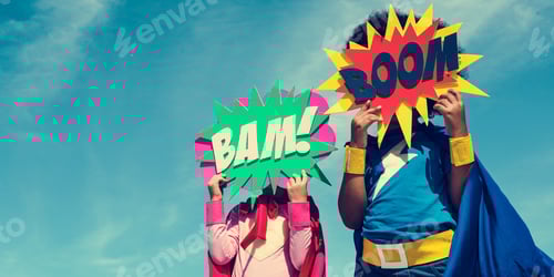 Preview: Children Childhood Super Hero Concept