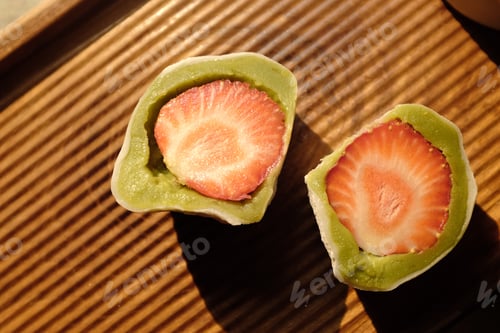 Preview: Strawberry matcha moji