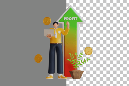 Preview: Planning Profit 3D Illustration