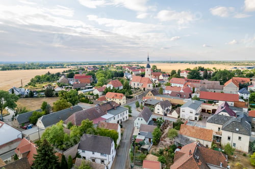 Preview: View of the Town Zeithain Church, located in the Saxony region of Germany
