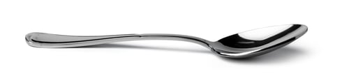 Preview: Stainless steel spoon isolated on white background