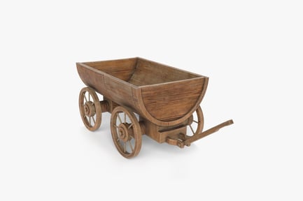 Preview: Aged Wooden Farm Wagon