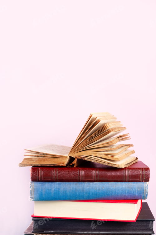 Preview: Pile of old books