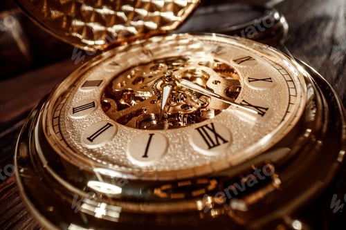 Preview: Close up on vintage clock