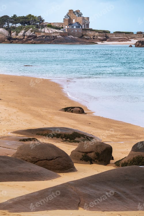 Preview: typical Brittany coast in the north of France