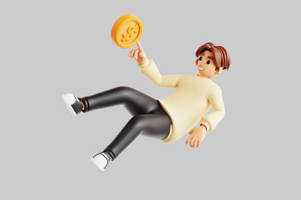 Preview: Cartoon character coin spinner
