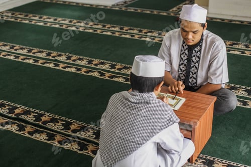 Learning Quran at mosque