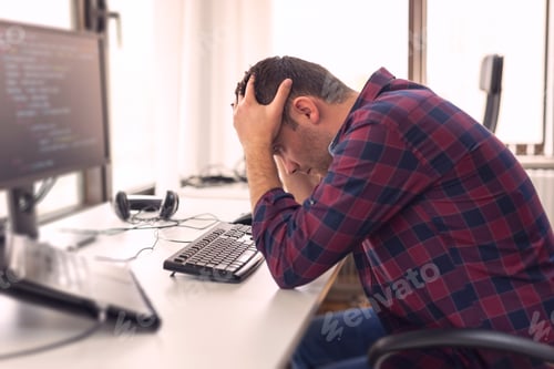Preview: Software developer stressed out