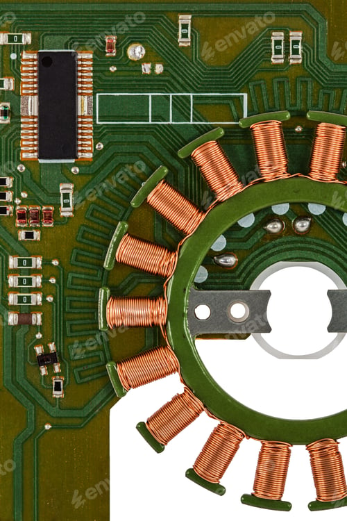Preview: Electronic circuit board of stepper motor