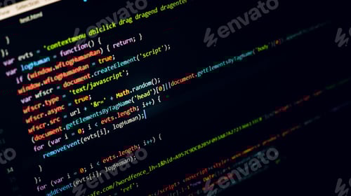 Preview: Programming code on a computer screen