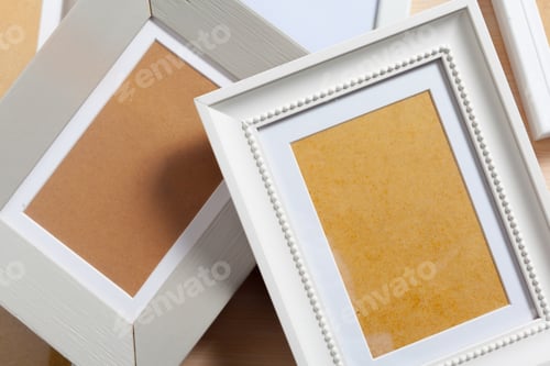 Preview: Blank photo frame on the table