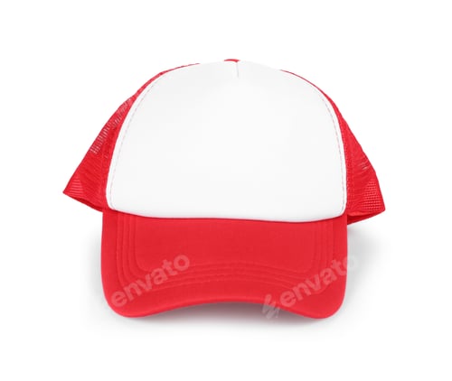 Preview: One stylish baseball cap isolated on white. Mockup for design