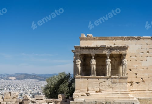Preview: Caryatides, Erechtheion temple Acropolis in Athens, Greece