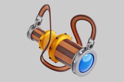 Preview: Cartoon binoculars gaming asset