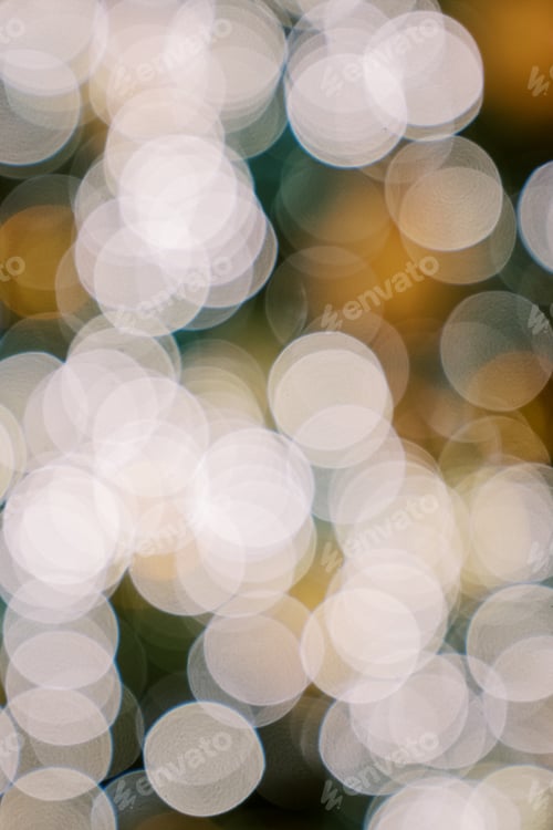 Preview: Christmas round intersecting sparkling lights. Blur