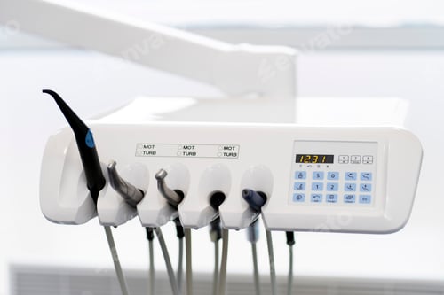 Preview: Dental office is equipped with dental instruments for dental treatment.