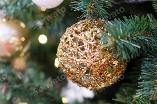 Preview: vintage Christmas decorations on the Christmas tree