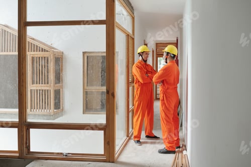 Preview: Builder Discussing Work