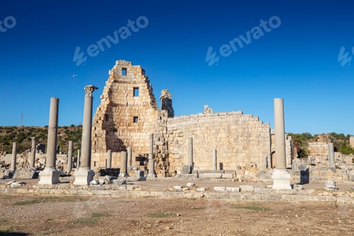 Preview: Nymphaeum of Perge. Ruins of ancient Pamphylian city located in Antalya Province, Turkey.