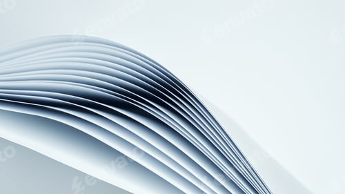 Preview: Abstract background, sheets of paper forming a pattern of curved lines.