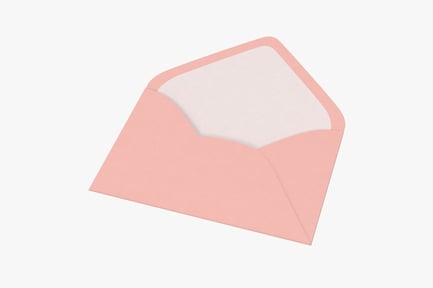 Preview: Open Baby Shower Envelope - Pink