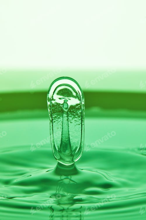 Preview: Abstract background of splash of color water, collision of colored drops, the concept