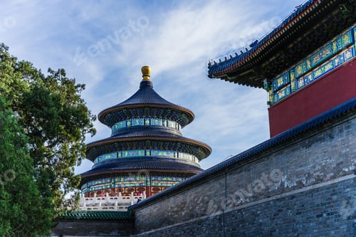 Preview: Beautiful shot of the Temple of Heaven in Dongcheng China