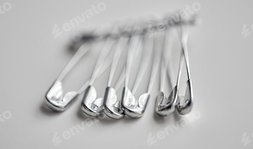 Preview: many safety pins
