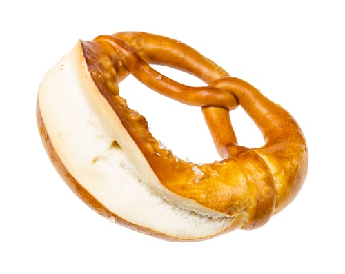 Preview: laugenbrezel with salt isolated on white