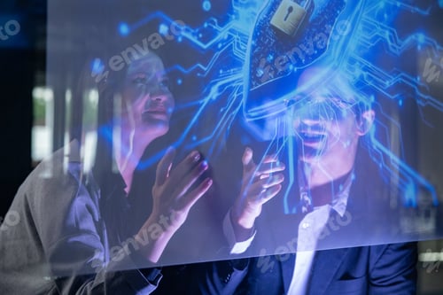 Preview: Team Collaborating on Interactive AI Touchscreen