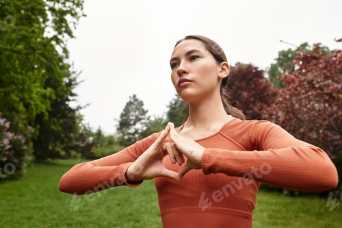 Preview: Empowering yoga teacher practices mindfulness in a serene natural setting