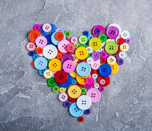 Preview: Colorful plastic clothing buttons
