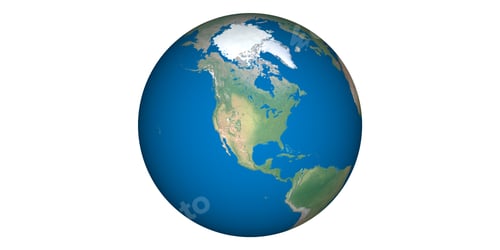 Preview: earth planet globe white background