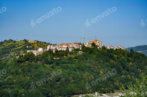 Preview: Country landscape in Abruzzo between Penne and Teramo at summer