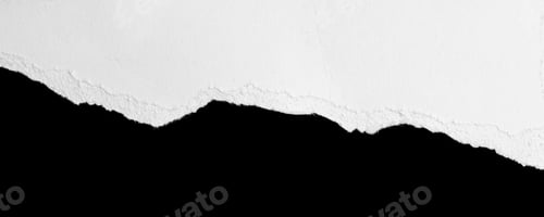 Preview: a white piece of paper on a black isolated background