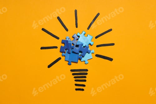 Preview: Puzzles, composition for different concepts and ideas