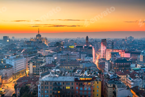 Preview: Milan, Italy at Dusk