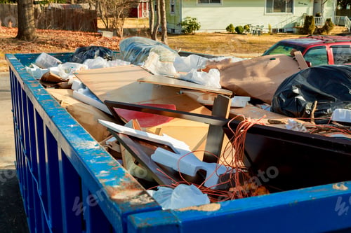 Preview: container Over flowing Dumpsters being full with garbage