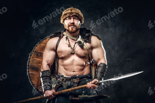 Preview: Severe barbarian in warrior clothes
