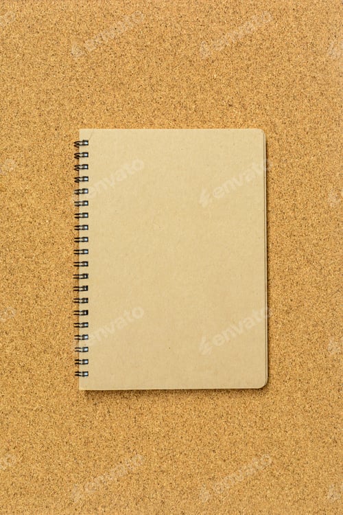 Preview: Blank spiral binder notebook