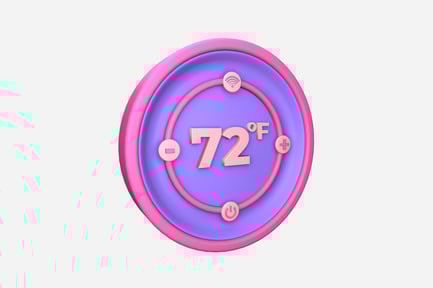Preview: Smart Thermostat Clean 3D Illustration