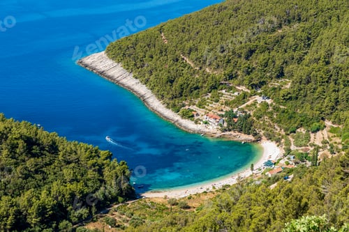 Preview: Amazing view of beach in Pupnatska luka cove on Korcula island, Croatia