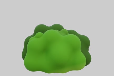 Preview: Abstract green cloud shape