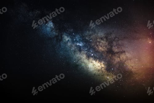 Preview: Milky Way Galaxy panorama with stars