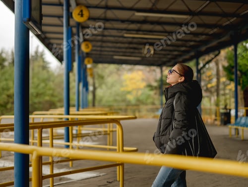 Preview: Teenage Girl At Bus Station