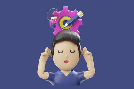 Vorschau: Figur mit bedeckten Ohren und Kopfbedeckung