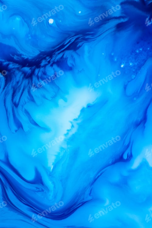 Preview: Abstract flow of liquid paints in mix